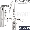Bristan Prism Twin Handled Basin Mixer without Waste Tap Spares